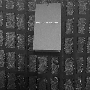 Dodo Bar Or Black and Silver Textured Maxi Dress